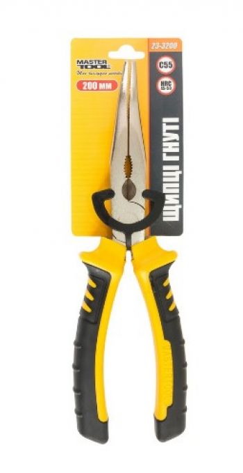 Щипцы гнутые Mastertool 200 мм С55 HRC 45~50 (23-3200) - Фото №2