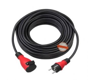 Удлинитель силовой Electraline 10 м, 3х2.5 мм, резина (01665) - Фото №1