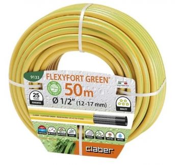 Шланг поливочный Claber 1/2" 50 м Flexyfort Green (82709) - Фото №1
