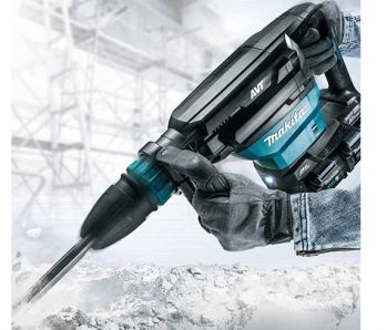 Отбойный молоток аккумуляторный Makita XGT 40В+40В (HM002GZ03) - Фото №5