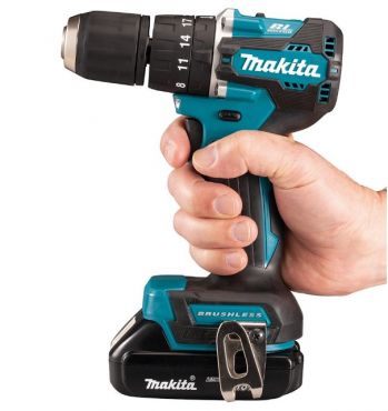 Дрель-шуруповерт аккумуляторная ударная Makita LXT 18В Каркас (DHP487Z) - Фото №2