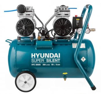 Компрессор безмасляный Hyundai HYC 3050 S, 2кВт - Фото №4