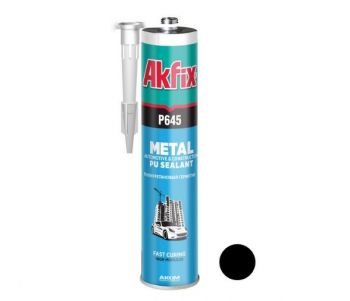 Герметик полиуретановый авто Akfix P645 310 мл/400 г черный (AA103) - Фото №1