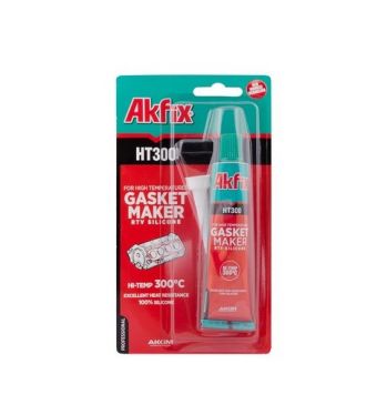 Силикон термостойкий RTV Akfix HT300 тюбик 50мл красный (SA115) - Фото №1