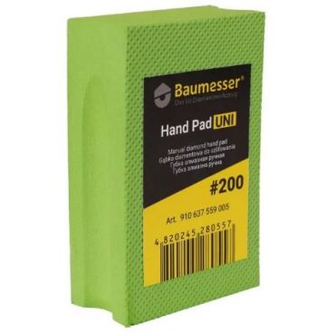 Губка шлифовальная алмазная Baumesser Hand Pad Uni 200 (910637559005) - Фото №1