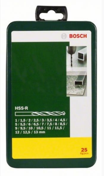 Набор сверл по металлу Bosch HSS-R 25 шт. (2607019446) - Фото №2