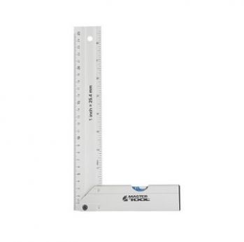 Угольник строительный Mastertool 250 мм AL-AL капсула 0.5 мм/1 м (30-4250) - Фото №2