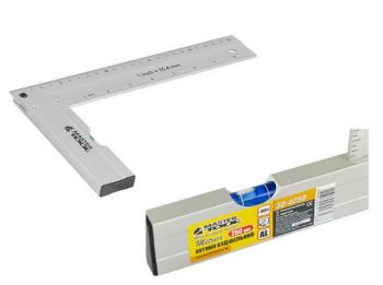 Угольник строительный Mastertool 250 мм AL-AL капсула 0.5 мм/1 м (30-4250) - Фото №4