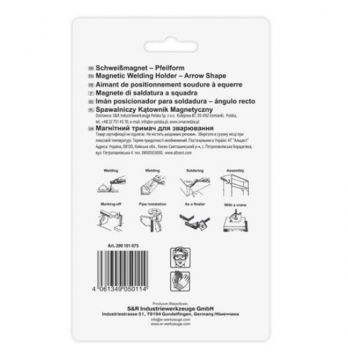 Магнитный угольник для сварки S+R 11кг 45˚, 90˚, 135˚(290101075) - Фото №4