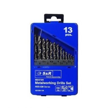 Набор сверл по металлу S+R Meister 1.5-6.5 мм, 13 шт. (108809130) - Фото №2