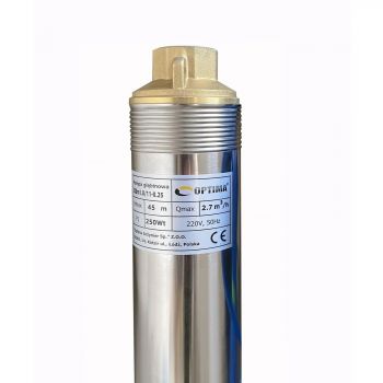 Насос скважинный с повышенной устойчивостью к песку OPTIMA 3SDm1,8/11 кабель 25 м - Фото №2