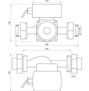 Насос циркуляционный Optima OP32-80AUTO (000021545) - Фото №5