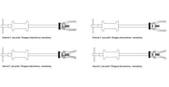 Набор инерционных съемников подшипников YATO 5 шт. (YT-2540) - Фото №4