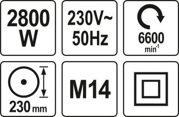 Угловая шлифмашина YATO YT-82110 - Фото №4