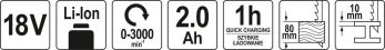 Пила сабельная аккумуляторная YATO YT-82814 - Фото №4