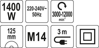 Угловая шлифмашина YATO YT-82098 - Фото №4