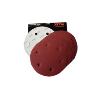 Шліфпапір GTM кругла 215 мм, зерно 180, 5 шт. (10689) - Фото №1