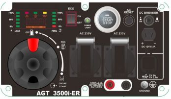 Генератор инверторный бензиновый AGT 3500i ER - Фото №3