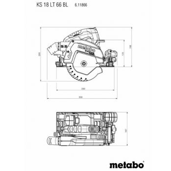 Пила дискова акумуляторна Metabo KS 18 LTX 66 BL (611866810) - Фото №5