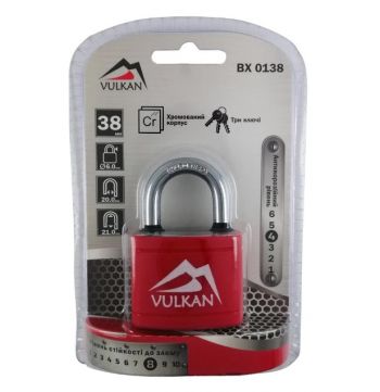 Замок навесной Vulkan PVC BX0138 (90458) - Фото №2