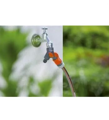 Адаптер для крана 2-канальный Gardena 33,3 мм (00940-20.000.00) - Фото №3