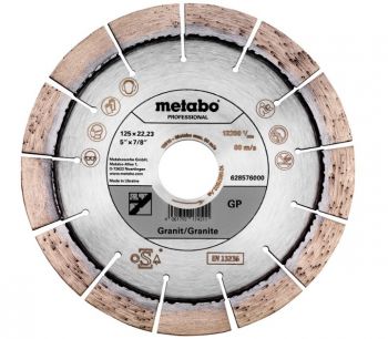 Алмазный круг по граниту Metabo Granite Professional 125x2.4x22.23 мм (628576000) - Фото №1
