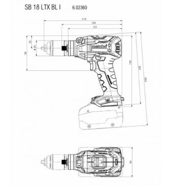 Комплект інструменту Metabo Combo Set 2.1.15 18 V BL (685184000) - Фото №6