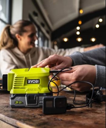 Инвертор напряжения аккумуляторный Ryobi ONE+ RY18BI150A-0 Каркас (5133004895) - Фото №2