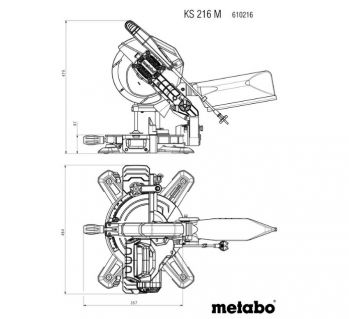 Торцювальна пилка Metabo KS 216 M (610216000) - Фото №6