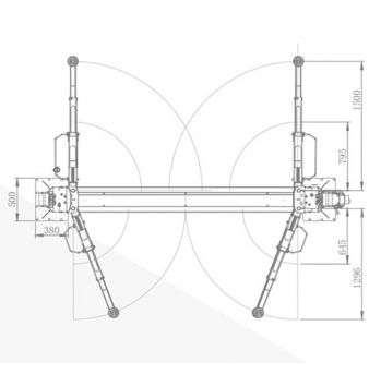 Пoдъeмник 2-x cтoeчный 3,5т 220B Bright ALPHA35M-220 - Фото №2