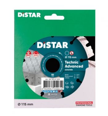 Диск по бетону Distar 1A1RSS/C3 115x2,2/1,4x10x22,23-9-HIT Technic Advanced (14315347009) - Фото №5