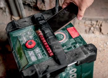 Радіоприймач з функцією заряджання акумуляторів Metabo RC 12-18 32W BT DAB+ (600779850) - Фото №6