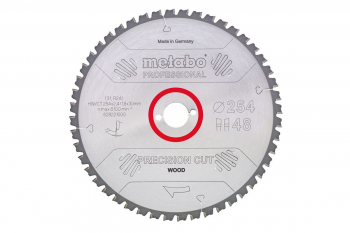 Пильный диск Metabo Precision cut Wood Professional, 254x30, Z60 WZ 5° neg (628222000) - Фото №1