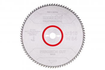 Пильний диск Metabo Precision cut Wood Professional, 315x30, Z84 WZ 10° (628058000) - Фото №1