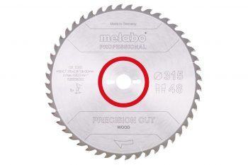 Пильний диск Metabo Precision cut Wood Professional, 315x30, Z48 WZ 15 ° (628056000) - Фото №1
