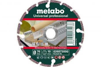 Коло алмазне відрізне Metabo PROFESSIONAL 76x10 мм 626873000 - Фото №1