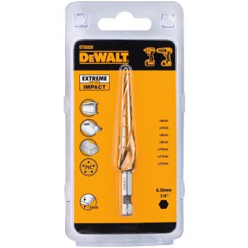 Сверло по металлу ступенчатое DeWALT EXTREME IMPACT, 4 - 12 мм (DT5026) - Фото №1