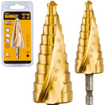 Сверло по металлу ступенчатое DeWALT EXTREME IMPACT, 14 - 25 мм (DT5030) - Фото №3