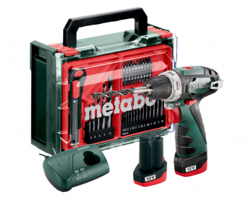 Дриль-шуруповерт ударний Metabo PowerMaxx SB Basic (600385710) - Фото №1