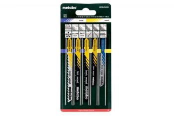 Набір пиляльних полотен для лобзика Metabo 5 шт (623645000) - Фото №1