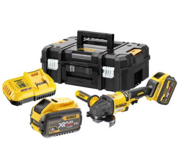 Шлифмашина угловая аккумуляторная DeWALT DCG418X2 - Фото №1