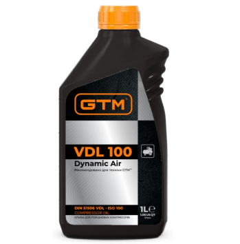 Масло компрессорное GTM Dynamic Air VDL 100 ISO 100 1 л (27244) - Фото №1