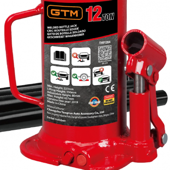 Домкрат гідравлічний 12т GTM TH91204 (32917) - Фото №2