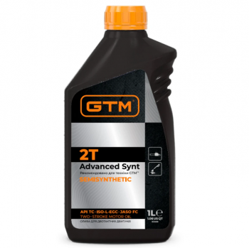 Масло для двухтактного двигателя GTM Advanced Synt 2T 1 л (83398) - Фото №1