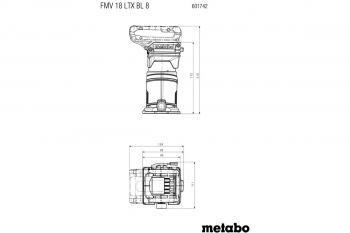 Аккумуляторный фрезер кромочный Metabo FMV 18 LTX BL 8 (каркас) (601742850) - Фото №6