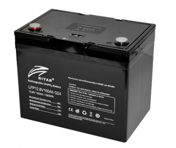 Аккумулятор LiFePO4 Ritar LFP12.8V100AH G3 (142169) - Фото №3