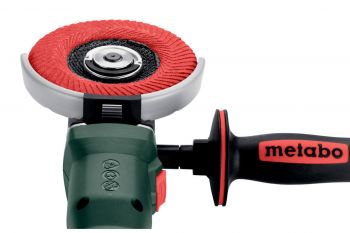 Акумуляторна кутова шліфувальна машина з плоским корпусом редуктора Metabo WVBF 18 LT BL 11-125 Quick metaBOX Каркас (601307840) - Фото №4