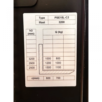 Штабелер электрический GTM PSE15L-C2 3200 (92406) - Фото №4