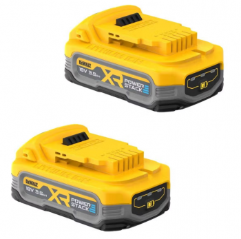 Набор аккумуляторных батарей DeWALT PowerStack 18 В 3.5 Ач (DCBP318S2) - Фото №1