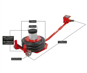 Пневматичний домкрат REDATS 3T LS-230 (15-00-96) - Фото №2